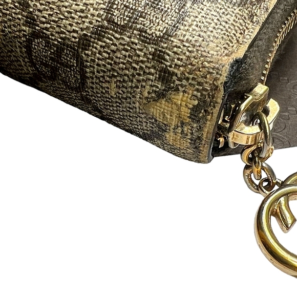 GUCCI AUTHENTIC COATED LEATHER MONOGRAM CANVAS WALLET  EUC - Picture 8 of 12